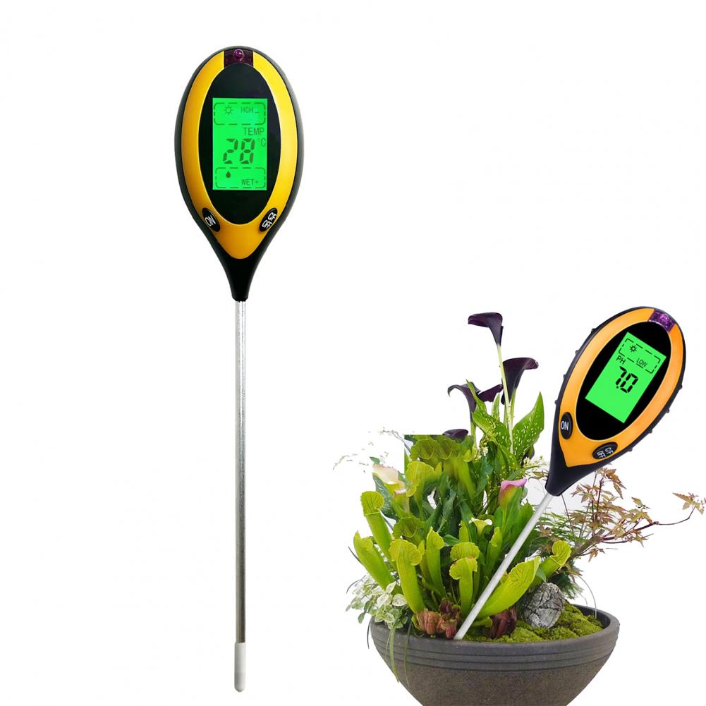 Moisture Meter Plant - 식물 성장 모니터 4-in-1 토양 테스터