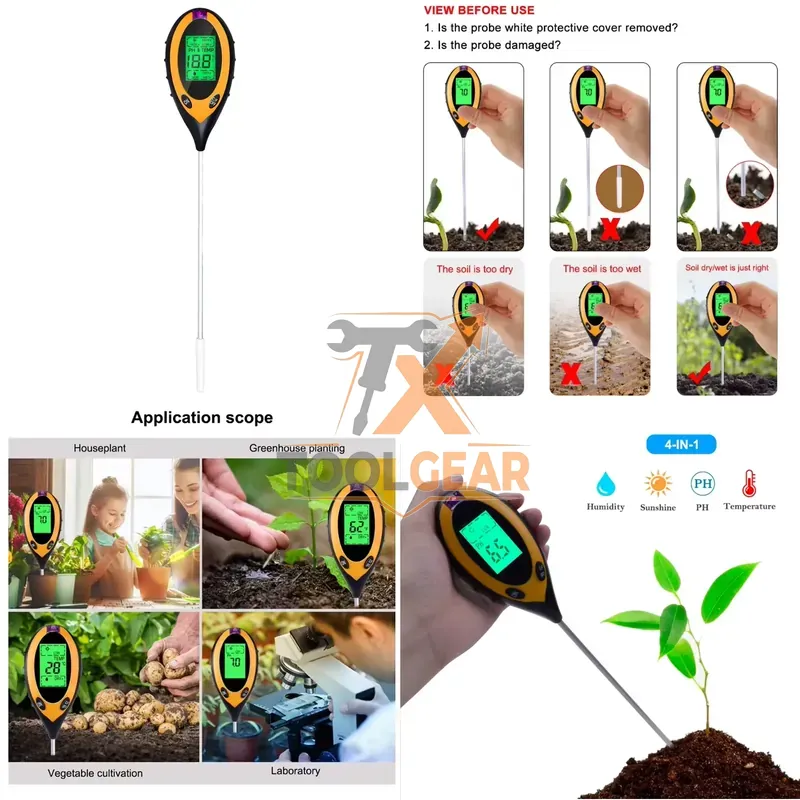 Moisture Meter Plant - 2026 핫세일* 4 in 1 토양