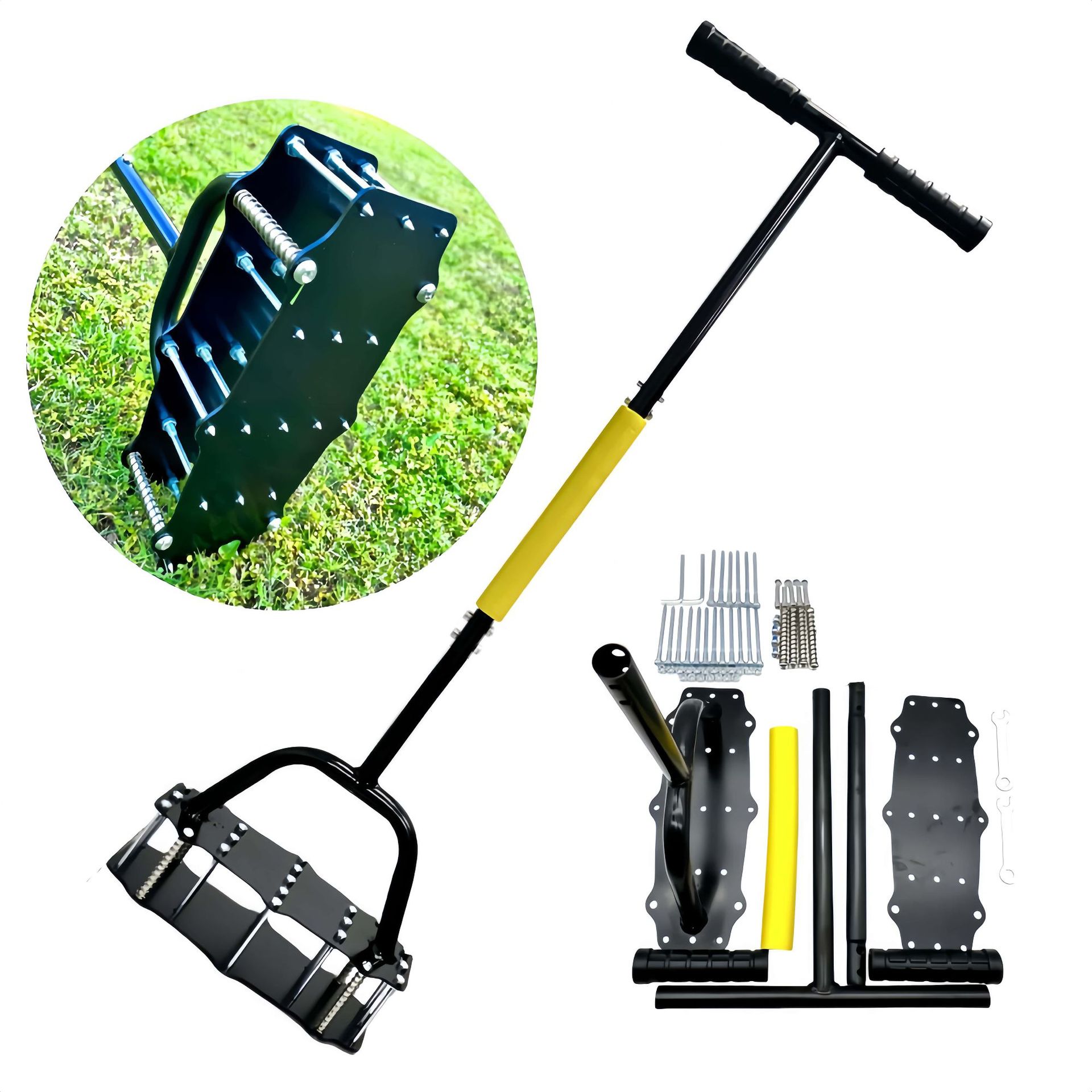 Gardening Tools In - 산업용 수동 토양 터너 스프링 장착형