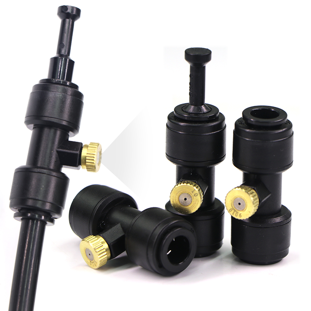 Garden Hose Nozzle - 0.1-1mm 황동 스프레이 노즐 티형 퀵