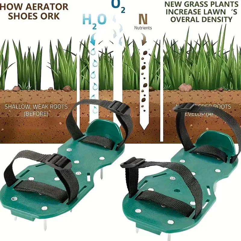 정원 에어레이터 슈즈 스파이크 워킹 도구 잔디 경운기  - Gardening Tools For Weeds 리뷰 및 가격