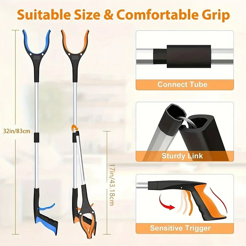 32인치 초장형 접이식 그랩퍼 리처 픽커 쓰레기 수거  - Gardening Tools For Elderly 리뷰 및 가격