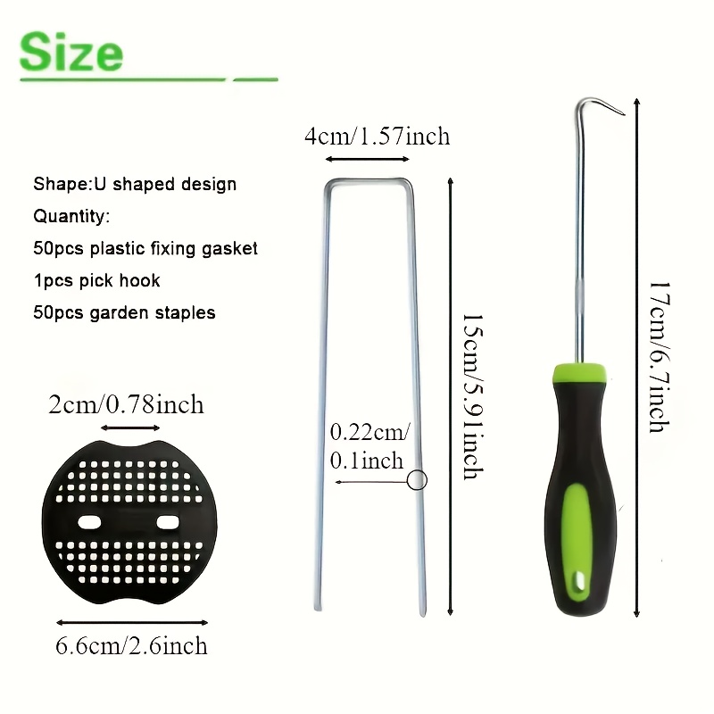 101pcs 정원 말뚝 세트 - 잡초용 플라스틱 고정  - Gardening Tools For Weeds 리뷰 및 가격
