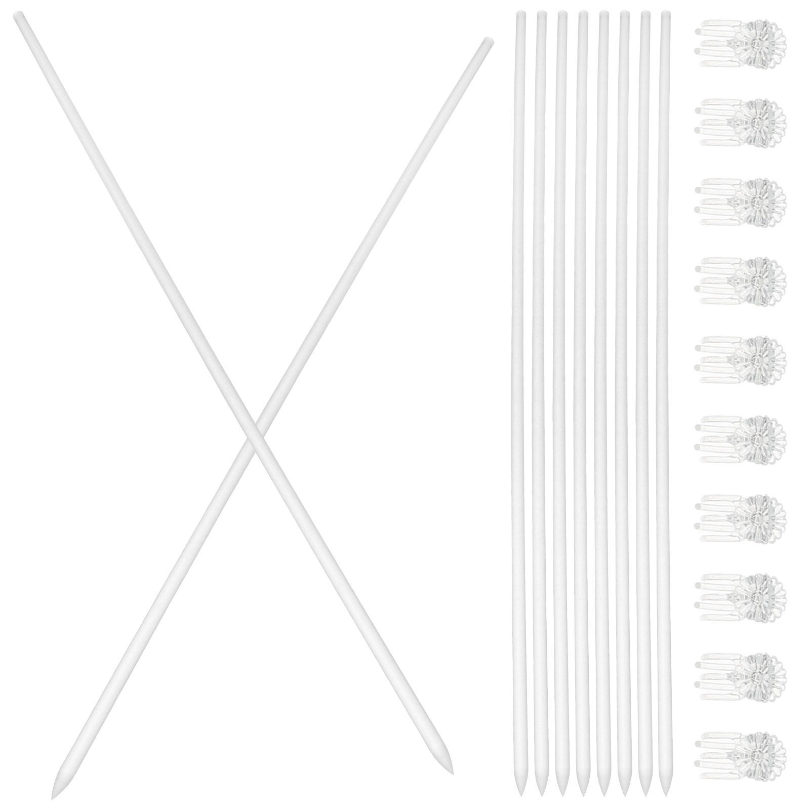 1세트 투명 아크릴 식물 지지대 세트 덩굴식물 장미 난 - Gardening Tools Required 리뷰 및 가격