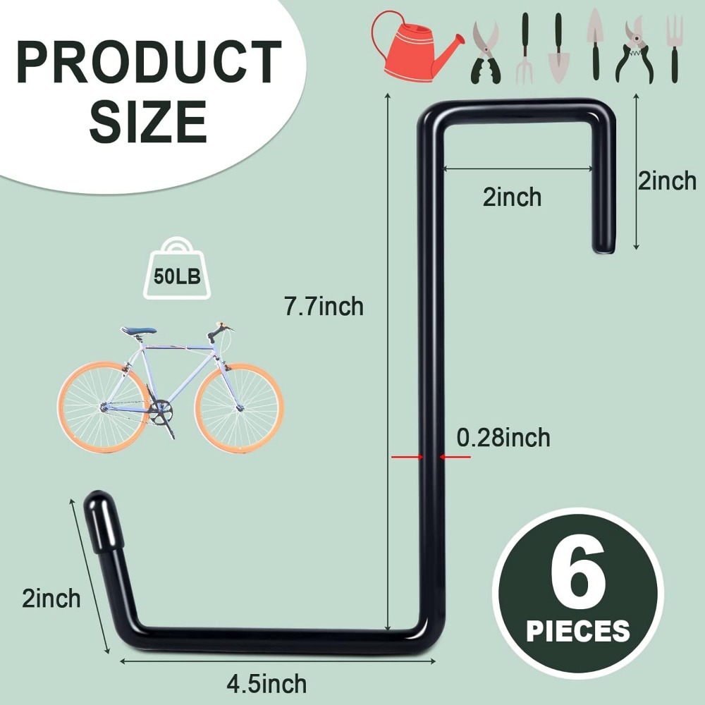 Larg 2/3/4/6/9 PCS 차고 후크 헤비 듀티 - Gardening Tools Required 리뷰 및 가격