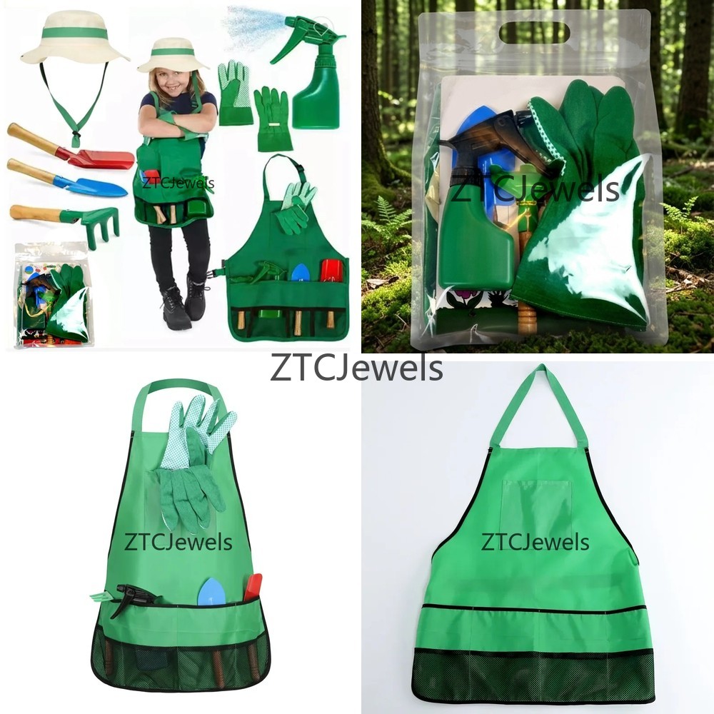 어린이 정원 앞치마 도구 세트 장갑 포함 소녀들을 위한 - Gardening Tool 리뷰 및 가격