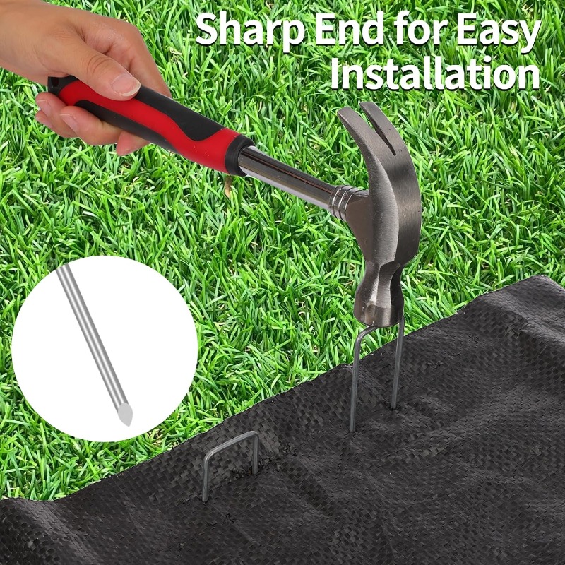 10개 U자형 정원 못 인조 잔디 못 헤비 펜스 파일  - Gardening Tools For Weeds 리뷰 및 가격