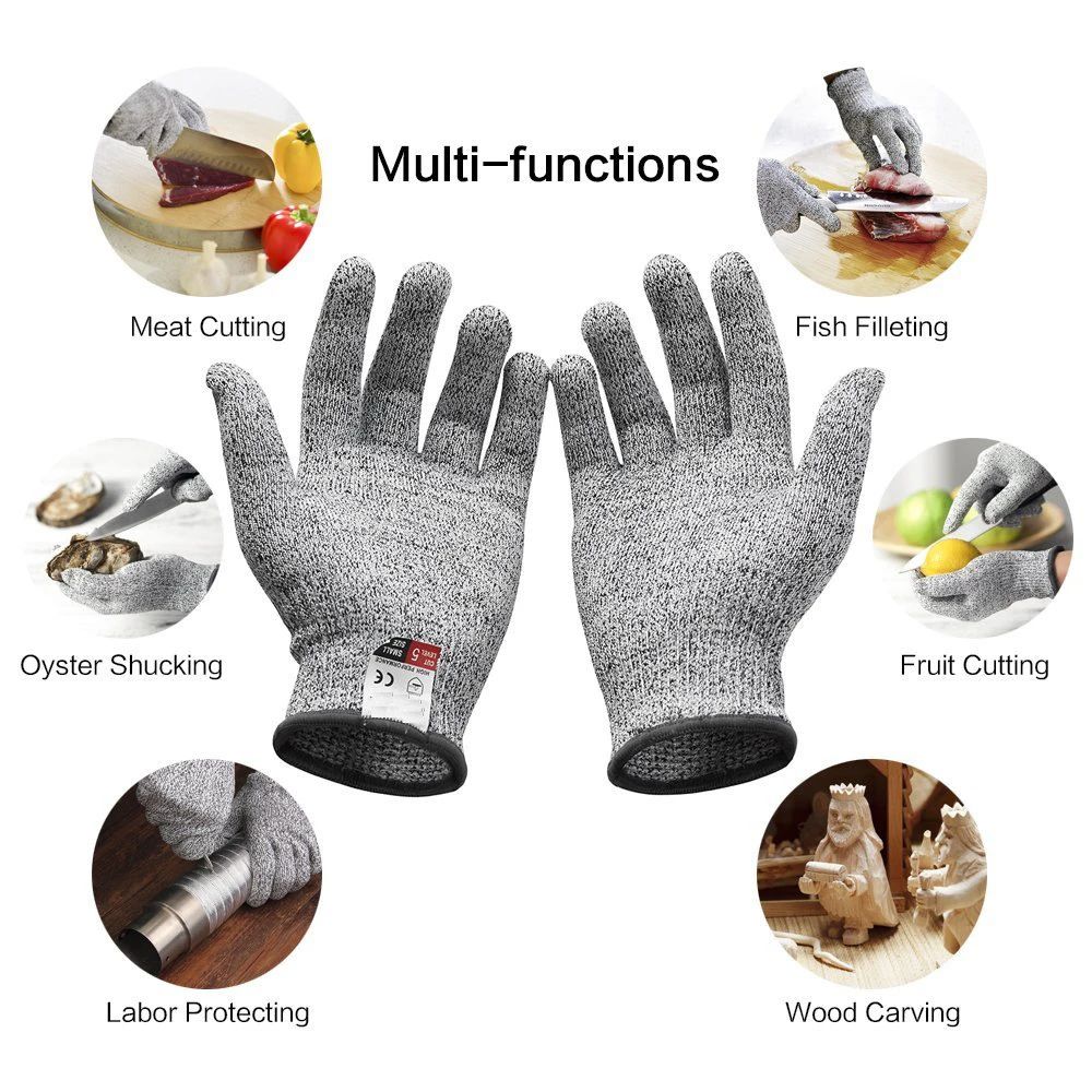 HPPE 5단계 내절단 장갑 주방 정원용 내절단 니트  - Gardening Tools Gloves 리뷰 및 가격