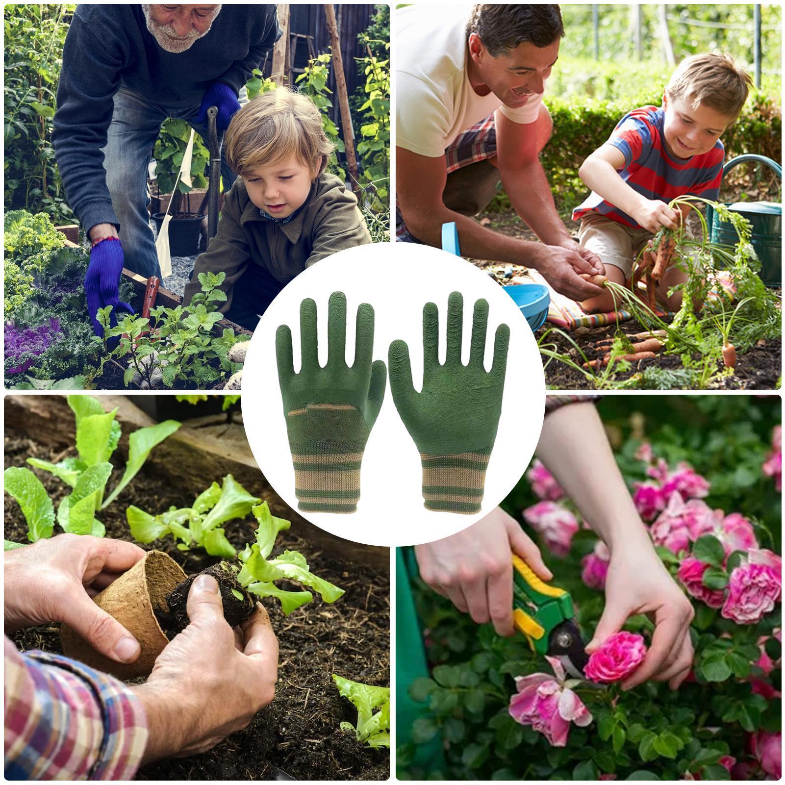 1 쌍의 원예 장갑 고무 방수 원예 장갑 야채 꽃 식물 - Gardening Tools Gloves 리뷰 및 가격