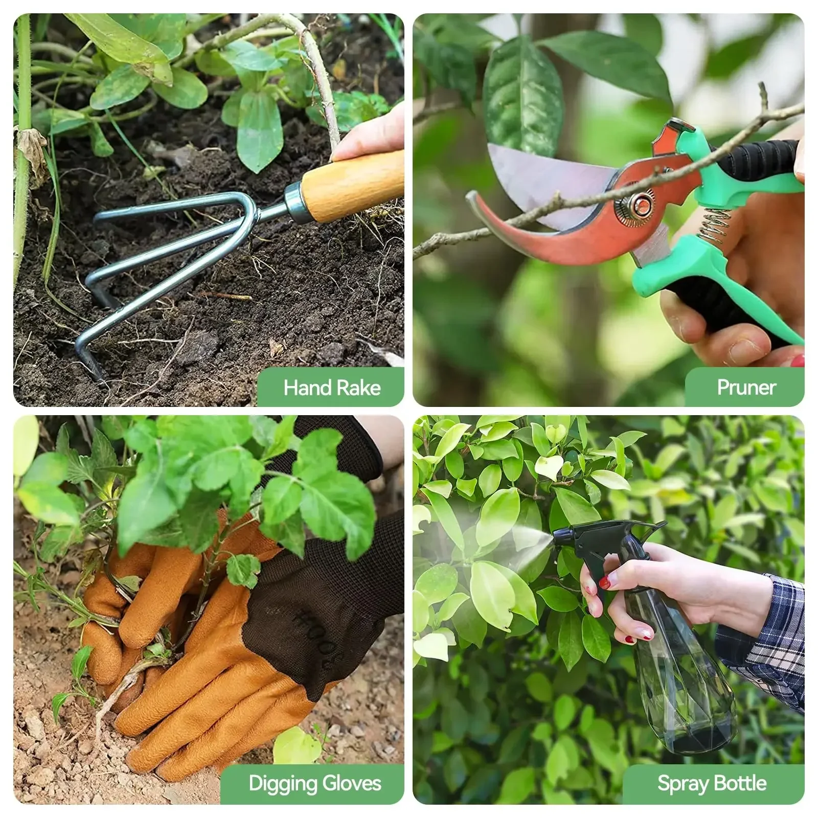 원예 도구 9피스 헤비 듀티 원예 핸드 툴 내구성 주최 - Gardening Tools Gloves 리뷰 및 가격