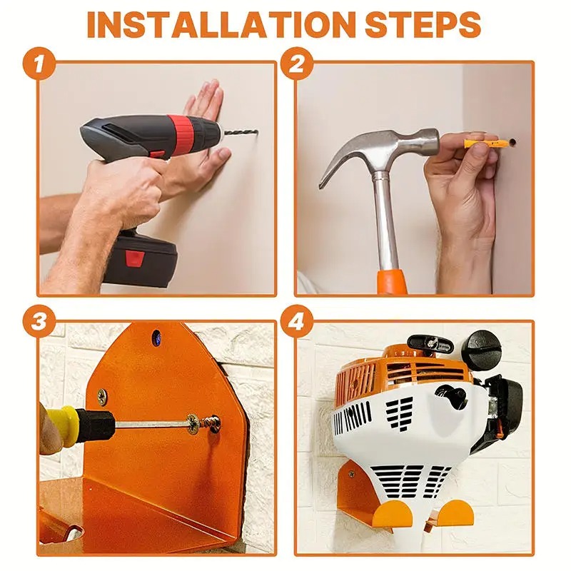 잔디 트리머 보관 걸이, 제초기 벽걸이, 고하중 정원  - Gardening Tools Required 리뷰 및 가격