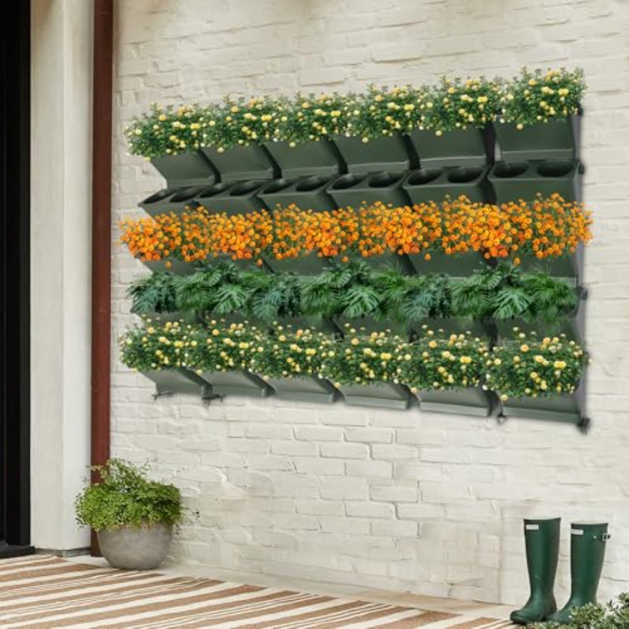 발코니 및 정원용 수직 벽걸이 화분, 내구성 있는 원단 - Self-Watering Planter 리뷰 및 가격