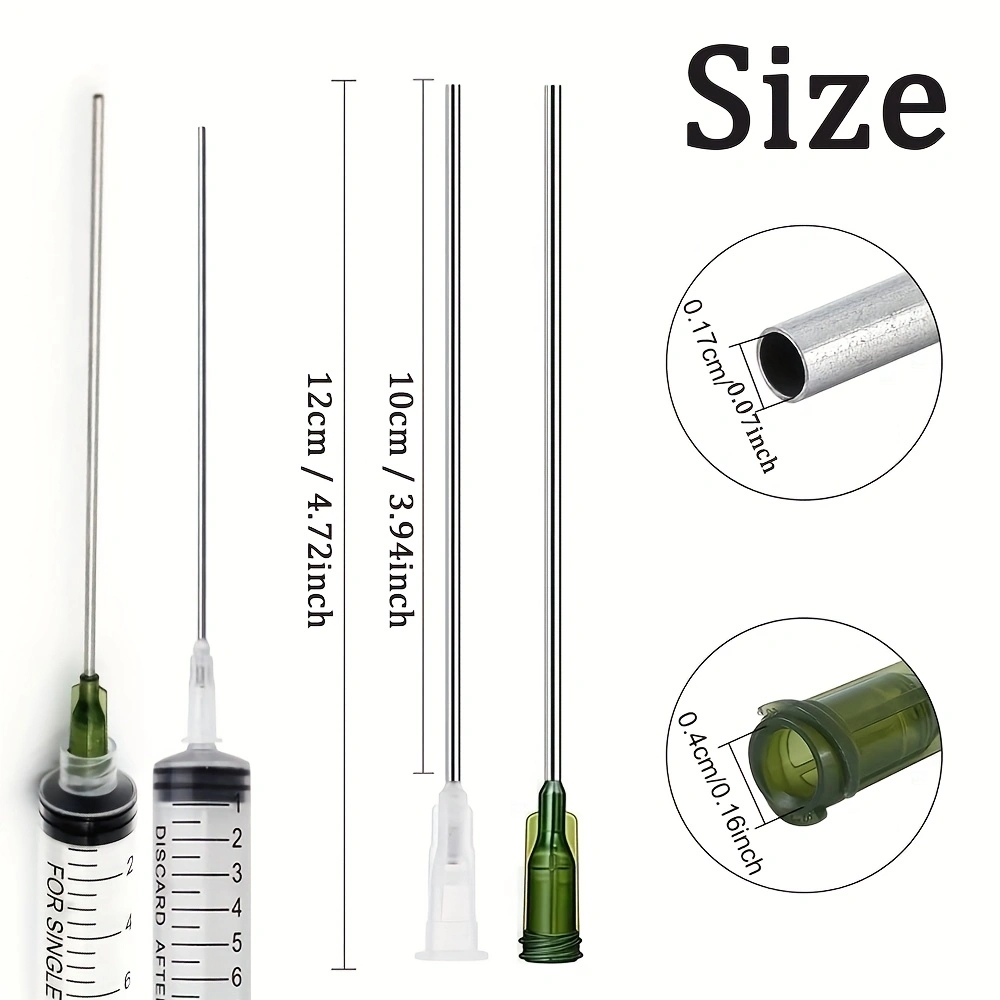 긴 블런트 팁 디스펜싱 니들, 잉크 리필, 실험 시약, - Gardening Tool 리뷰 및 가격